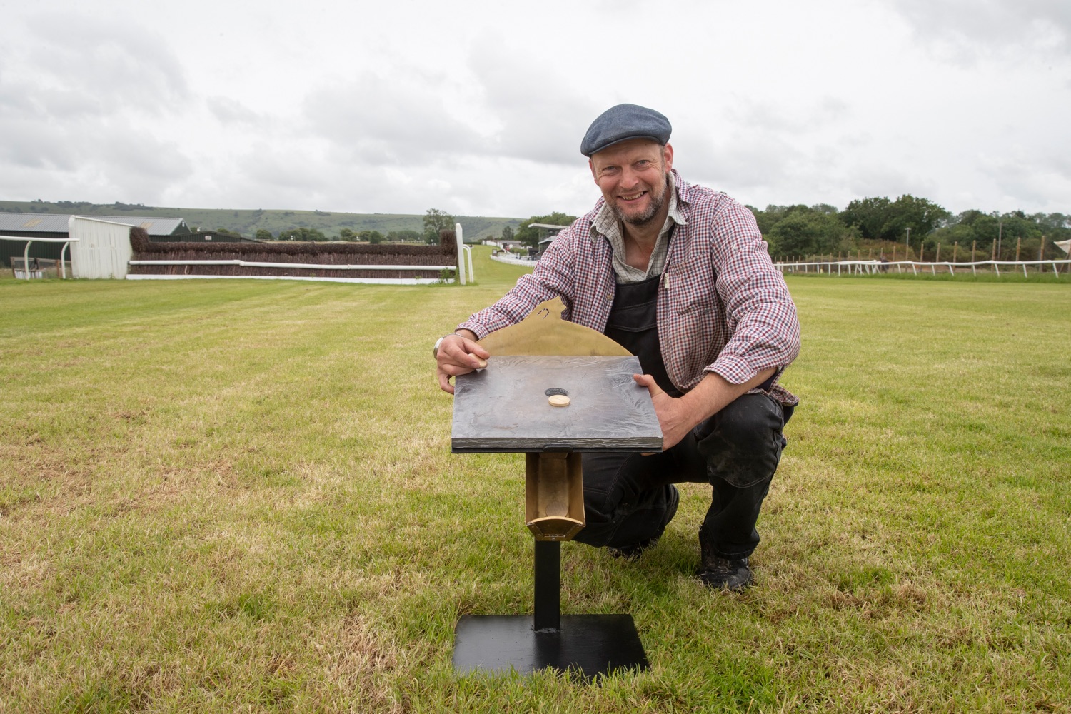 Graham with a finished table